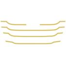 Máscara Grade Para MB Actros Mega Space Dourado Conjunto Máscara Grade Para MB Actros Mega Space Dourado Conjunto