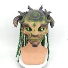 Máscara Green Elf Old Man Cosplay Halloween Latex