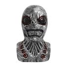 Máscara Halloween Alien Skull Full Latex com olhos cinza adulto