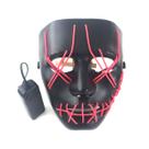 Máscara Halloween Carnival Horror LED de dez cores para cosplay luminoso