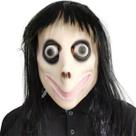 Máscara Halloween Ghost Full Face Cosplay, adereços