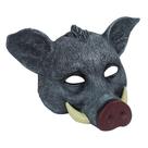 Máscara Hosfairy Halloween Horror Wild Boar para adultos, cinza