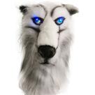 Máscara Husky Wolf Head LED Light-Up Eyes Resin, tamanho único