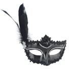Máscara infantil Princess Feather Cosplay Party Plastic Half Face