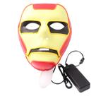 Máscara Iron Man Full Face Luminous Halloween Cosplay