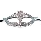 Máscara Lace Gilding Cosplay Party Silver Half Face Capa