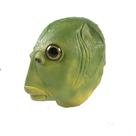 Máscara Latex Green Fish Monster para Halloween ou Cosplay
