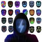 Máscara LED COKOTEE Light up com sensor de gestos para festa de Halloween