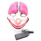 Máscara LED Paydays 2 Clown Luminous Halloween Cosplay