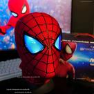 Máscara Luminosa Do Homem-Aranha Com Controle Elétrico Por Anel, Modelo De Brinquedo Para Cosplay