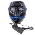 Máscara Máscara de terror com iluminação LED para fantasia de carnaval de Halloween
