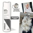 Máscara Matizadora Efeito Loiro Cinza Platinado Unik Blond 250ml Gaboni Professional