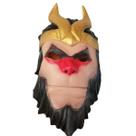 Máscara Monkey King Latex Full Face para fantasia de cosplay de festa