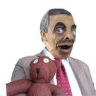 Máscara Mr. Bean, fantasia de festa de Halloween, cosplay, látex, adulto