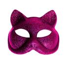 Máscara Mulher Gato Com Glitter de Plástico Escolha a Cor Máscara Mulher Gato Com Glitter de Plástico Escolha a Cor