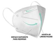 Mascara n95 com 5 camadas de proteção pff2, caixa com 50 unidades