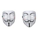 Máscara nobrand Halloween Cosplay Anonymous V for Vendetta (2) Branca