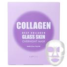 Máscara noturna LAPCOS Deep Collagen Glass Skin com rosa PDRN