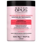 Máscara Nutrição e Crescimento Salon Opus 1L Cless fortalece cabelos fracos reduz queda e estimula fios