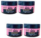 MASCARA NUTRITIVA EFEITO TEIA ROSA MOSQUETA 300gr NATUFLORES Kit 4und