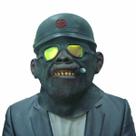 Máscara Orangutans Headgear Latex Full Face para festas e cosplay
