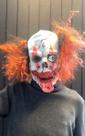 Máscara Palhaço com olhos esbugalhados Halloween Carnaval