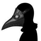 Máscara Plague Doctor Steampunk Black Bird Beak PU em couro PU Máscara Plague Doctor Steampunk Black Bird Beak PU em couro PU