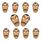 Máscara Plástica Salvador Dali La Casa De Papel - Kit Com 10