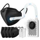 Máscara purificadora de ar Rsenr Electric Wearable com filtro HEPA branco Máscara purificadora de ar Rsenr Electric Wearable com filtro HEPA branco