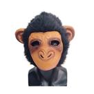 Máscara realista de macaco, cabeça cheia, resina animal, orelhas de pelúcia