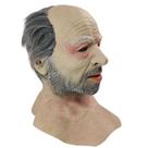 Mascara Realista Velho Idoso Latex 3D Hallowen Fantasia Realistica Trolagem Susto Cosplay Festa Evento Engraçado Homem