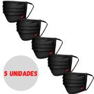 Máscara Reutilizável Preta - 3M Kit com 5 unidades