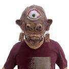 Máscara Scary Cyclops Alien Latex Horror Full Head, tamanho adulto