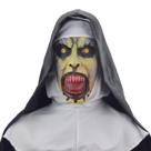 Máscara Scary Nun, traje de terror de rosto inteiro, látex de Halloween
