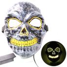 Máscara Scary Skeleton Luminous LED Cosplay Traje de Cosplay de Halloween