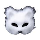Máscara Sexy De Raposa Para Halloween, Máscara De Animal De Meio Rosto Com Pelo De Gato Para Festa