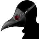 Máscara Steampunk Plague Doctor Black Bird Beak Design