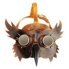 Máscara Steampunk Plague Doctor com bico de pássaro medieval para Halloween