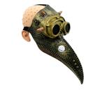 Máscara Steampunk Plague Doctor PU com bico de pássaro para cosplay