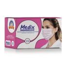 Máscara Tripla Descartável com Filtro (BFE =95%) Medix c/50 Rosa Máscara Tripla Descartável com Filtro (BFE =95%) Medix c/50 Rosa