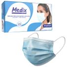 Máscara Tripla Descartável Com Filtro Caixa 50un Medix