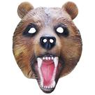Máscara, urso marrom, rosto inteiro, cosplay, adereço de festa de Halloween