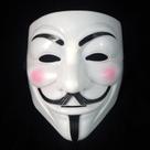 Máscara V De Vingança Hacker Anonymous Branca Plástico Rígido Resistente Envio Rápido Top Máscara V De Vingança Hacker Anonymous Branca Plástico Rígido Resistente Envio Rápido Top