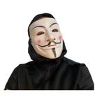 Máscara V De Vingança Hacker Anonymous Branca Plástico Rígido Resistente Geek Nerd Oferta Top