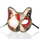 Máscara Venetian Kitten Cosplay para crianças Masquerade de plástico