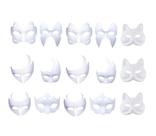 Máscara Wowdecor DIY White Paper Pulp para Natal e Halloween Máscara Wowdecor DIY White Paper Pulp para Natal e Halloween