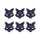 Máscaras De Animais De Halloween Para Meio Rosto, Raposa E Lobo Branco, Conjunto De 1, 3 Ou 6 Peças