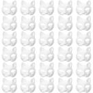 Máscaras de animais Therian DIY Crafts RQPQBO 30 unidades (gato e raposa brancos)