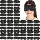 Máscaras de dormir Tergy 100PCS Máscaras de olhos vendados para viagens pretas