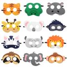 Máscaras de feltro Party Favors City Volyeen Safari Jungle Animal (12 unidades)